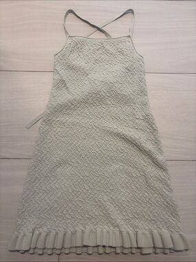 Club Monaco Light Sage Knit Slip Dress